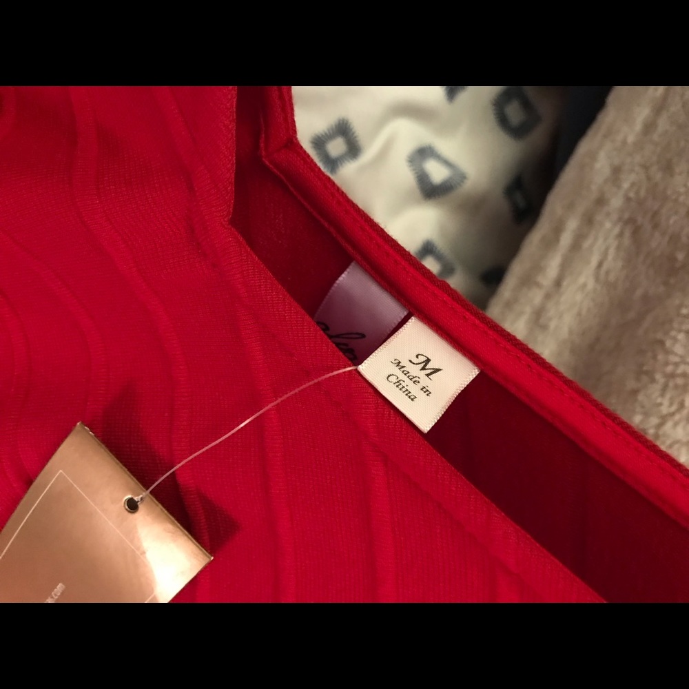 Red winter dress
